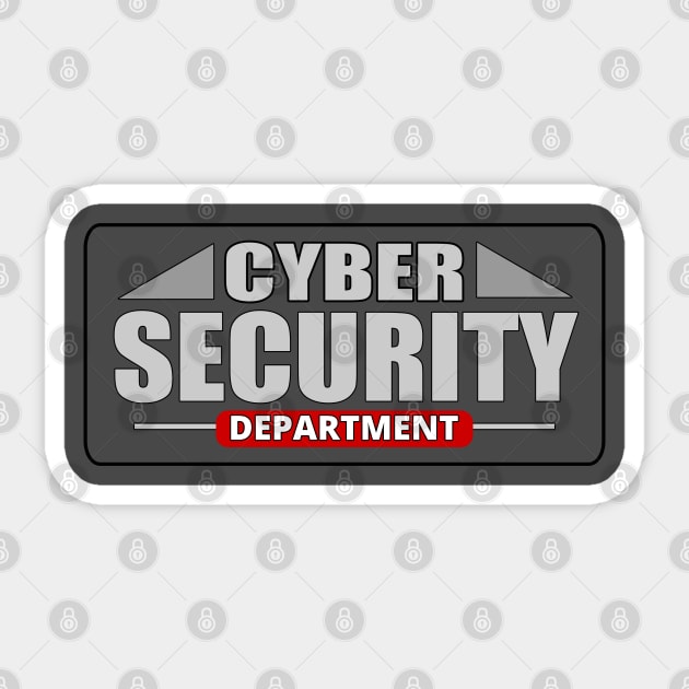 The Cybersecurity Department - Cyber Security Analyst Sticker by tatzkirosales-shirt-store